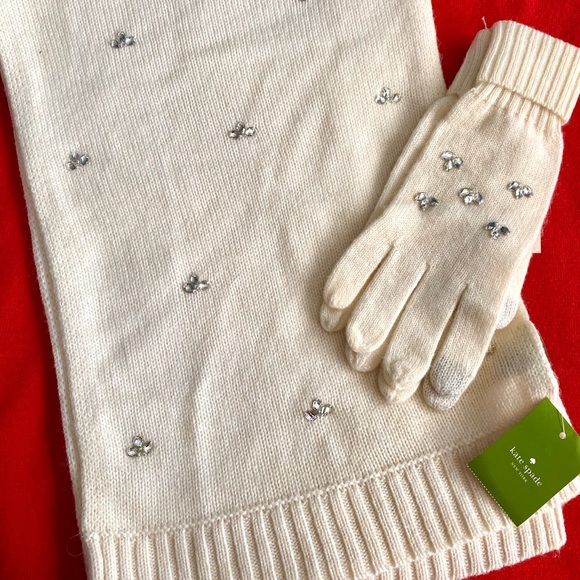 fur hat and gloves set